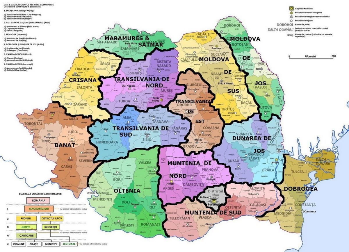 Reorganizarea administrativă a României: Botoşaniul va fi lipit de Iaşi şi Vaslui în Moldova de jos