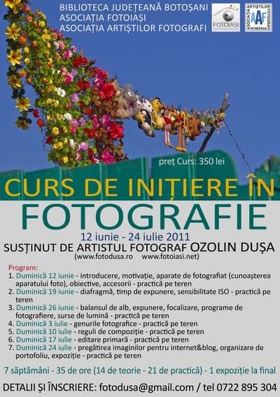 Botoşani | Curs de Iniţiere în Fotografie