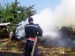 Incendiu provocat de un copil