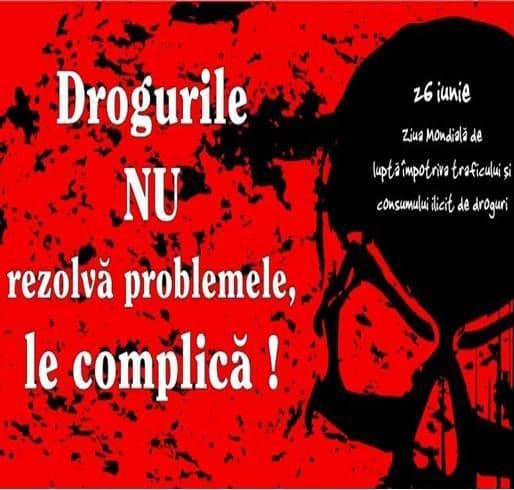 Astăzi 26 iunie | Ziua Internaţională de Luptă împotriva Consumului şi Traficului Ilicit de Droguri