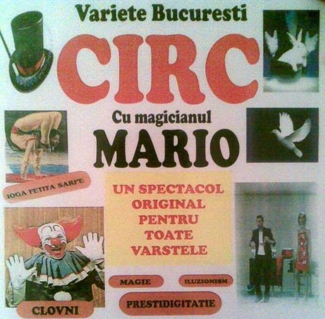 CIRC cu magicianul Mario:  Spectacol pentru toate vârstele!!!