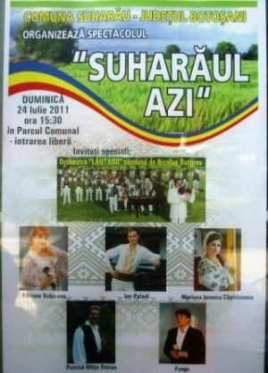 Spectacol de muzică populară la Suharău
