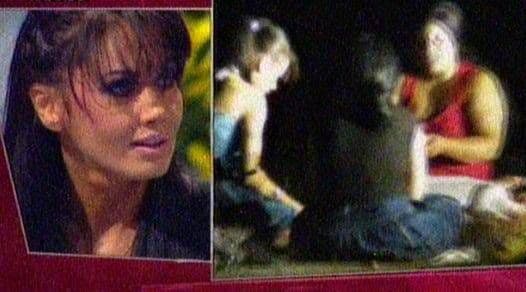 Oana Zăvoranu, surprinsă pe un câmp alături de două vrăjitoare