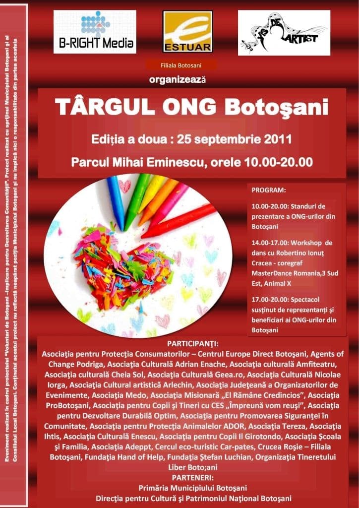 Asociația IHTIS prezentă la Târgul ONG Botoşani