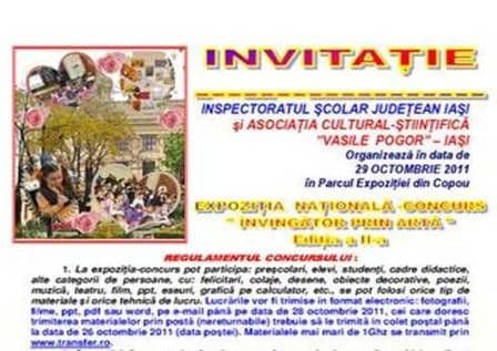 Unităţile de învăţământ sunt invitate să participe la expoziţia concurs „Învingător prin artă”