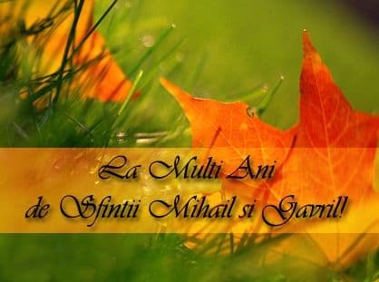 La mulți ani de Sfinții Arhangheli Mihail și Gavril