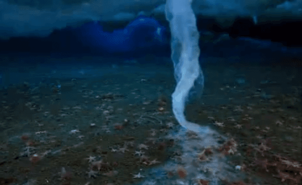 Fenomen spectaculos: Ţurţuri uriaşi şi ucigaşi pe fundul oceanului VIDEO
