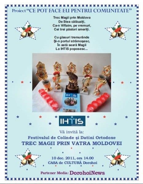 Programul Festivalului de Colinde şi Datini Ortodoxe „Trec Magii prin Vatra Moldovei”
