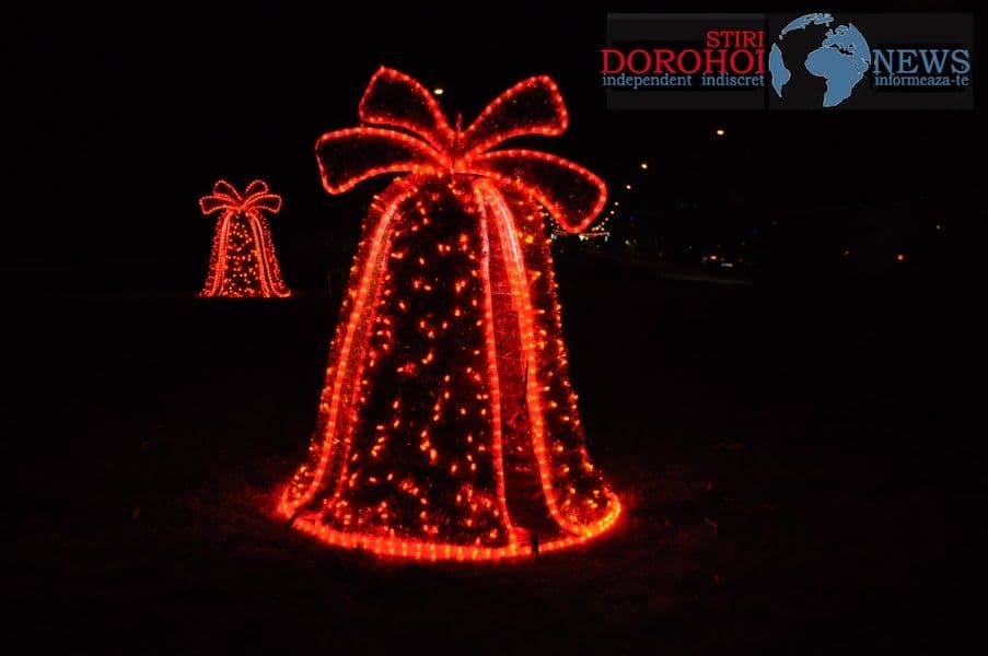 Vezi cum arată de Sărbători Dorohoiul!