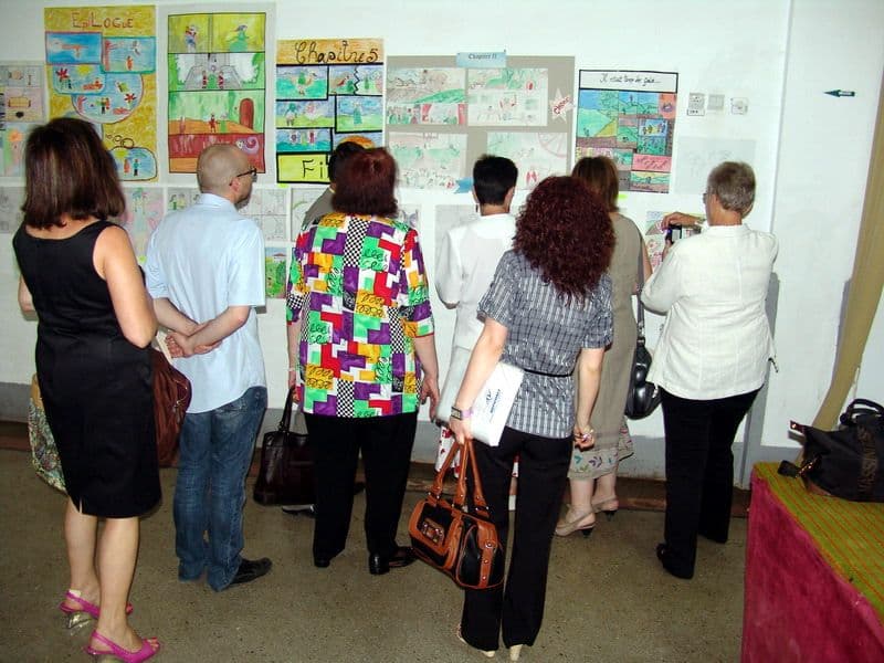 Vizita delegatiei franceze la Casa de Cultura 16