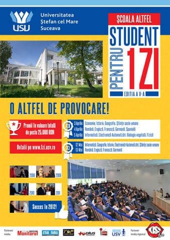 Concursul  pentru liceeni „Student pentru o zi”, ediţia a V-a