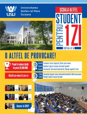 Universitatea „Ștefan cel Mare” dă startul concursurilor pentru liceeni „Student pentru o zi” - ediţia a V-a