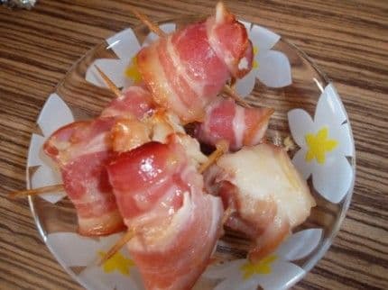 Piept de pui cu cașcaval și bacon