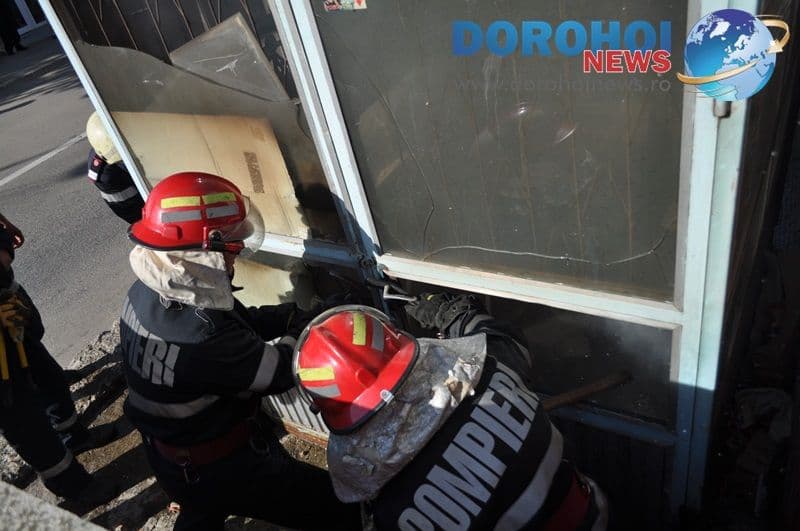 Incendiu la un chioşc de ziare aflat pe strada Duzilor din Dorohoi [FOTO]