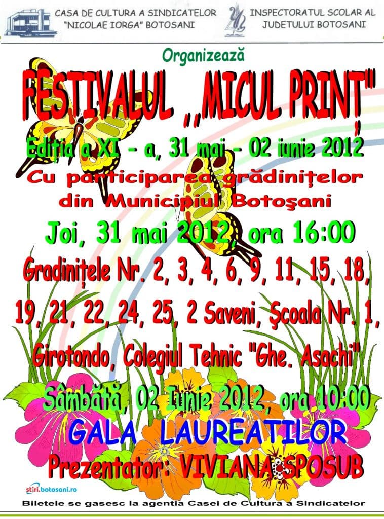 Festivalul Concurs „Micul Prinţ” ediţia a XI-a