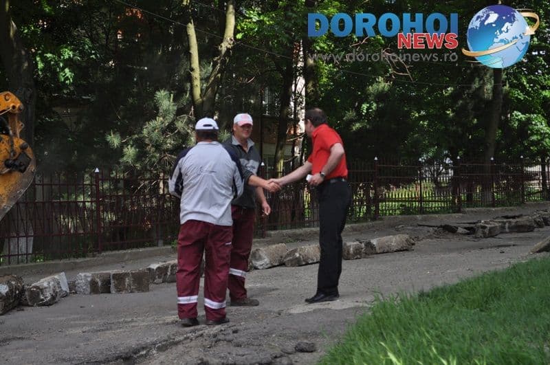 A început reabilitarea străzii Aleea Dumbrava din Dorohoi
