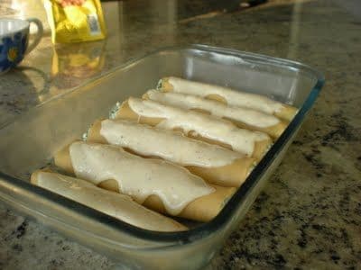 Cannelloni cu brânză