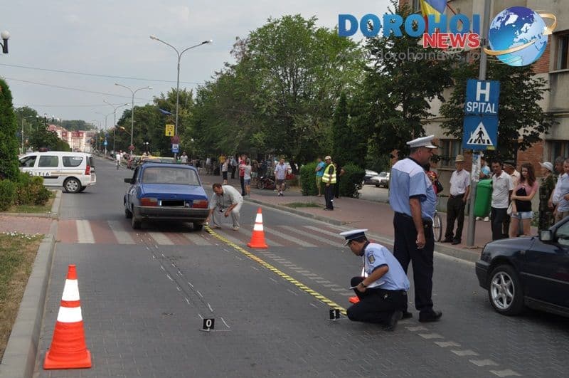 Dorohoi: Femeie accidentată pe trecerea de pietoni din fața Policlinicii