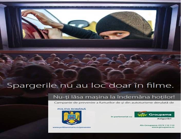 Poliţia botoşăneană derulează Campania  „NU-ŢI LĂSA MAŞINA LA ÎNDEMÂNA HOŢILOR!”