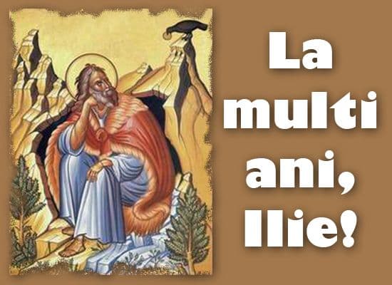 SFÂNTUL ILIE - Lista prenumelor de sărbătoriţi