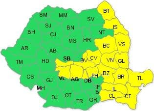 Atenție! Avertizare cod galben de vânt puternic