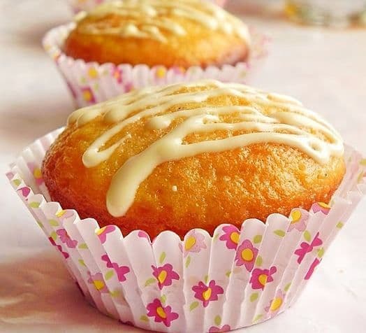 Muffins cu ciocolată albă