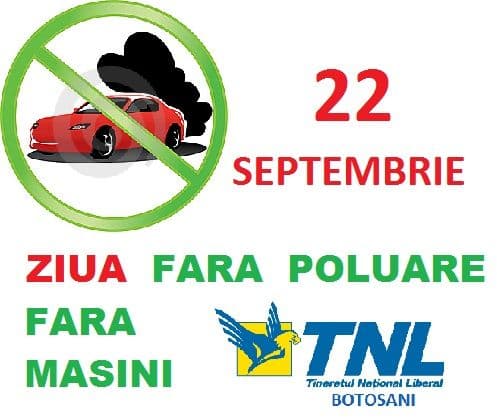 TNL Botoșani organizează Ziua Europeană Fără Mașini