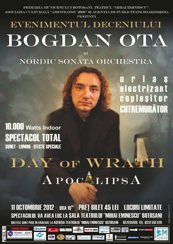 Biletele pentru concertul lui Bogdan Ota s-au epuizat