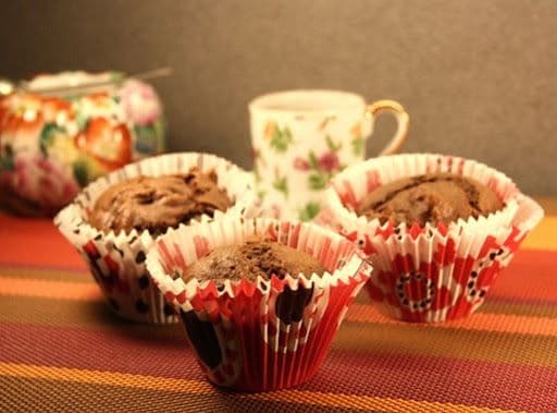 Brioșe cu cacao și aromă de portocale