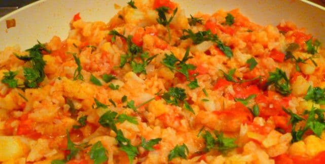 Conopidă cu legume la cuptor