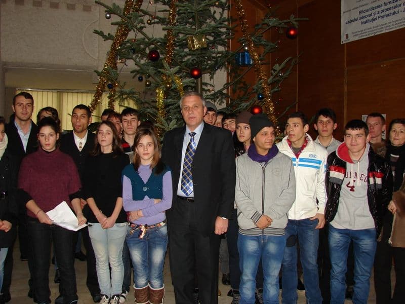 Primii colindători au venit în Palatul Administrativ