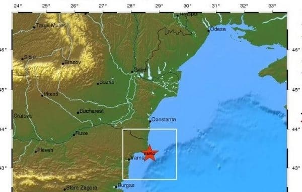 Cutremur în Marea Neagră de Crăciun