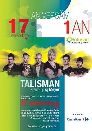 concert talisman-aniversare-Botosani Shopping Center