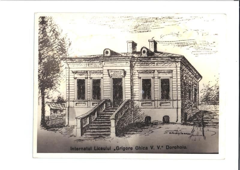 Internatul de baieti pe str.Gr.Ghica unde a functionat Liceul Regina Maria intre 1921-1925