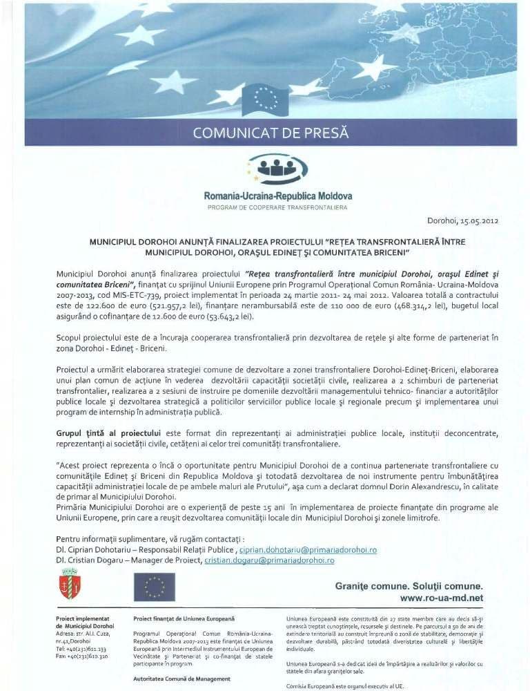 comunicat