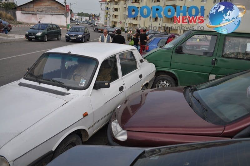 Accident produs din neatentie - centru Dorohoi_02