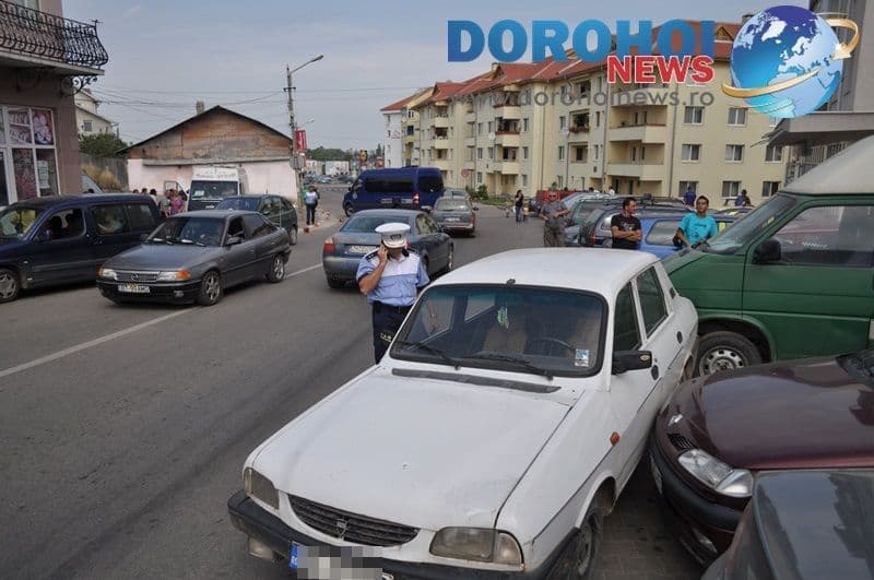 Accident produs din neatentie - centru Dorohoi_05