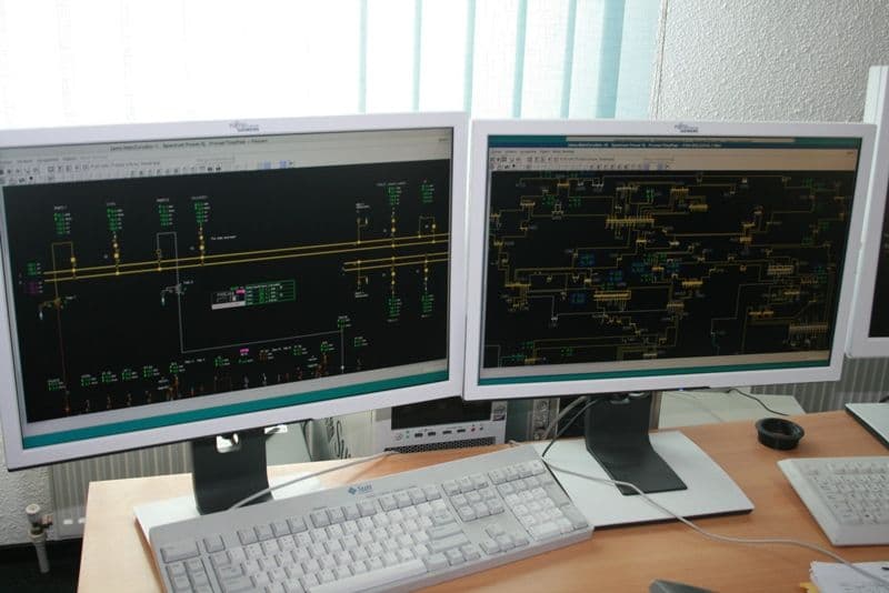 Foto monitor SCADA