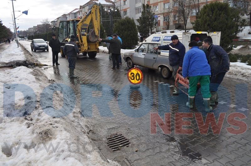 Peste jumătate din dorohoieni, au rămas fără apă, în urma unei avarii survenită pe Bulevardul Victoriei