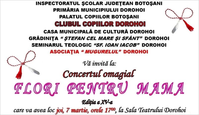Astăzi  la Sala Teatrului din Dorohoi: Spectacolul omagial „FLORI PENTRU MAMA” a ajuns la cea de-a XV-a ediție