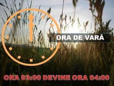 Trecem la ora de vară: în această noapte, ora 3.00 devine ora 4.00
