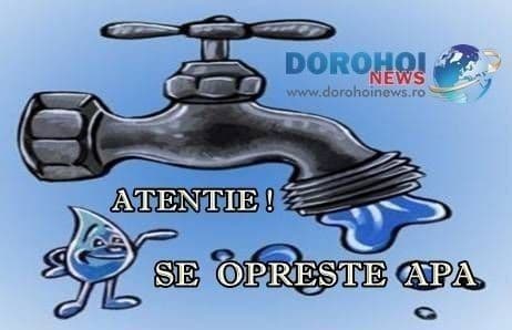Atenţie! O nouă avarie s-a produs la conducta de apă din Dorohoi. Vezi zonele afectate!