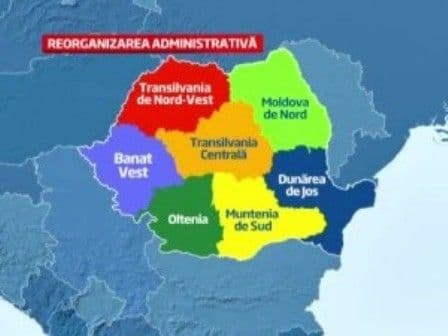 Cum se vor distribui 40 mld. euro! Numele celor șapte regiuni în care va fi împărțită harta României