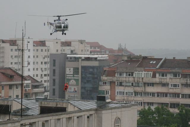 Exerciţiu în caz de urgenţă la Teatrul Mihai Eminescu Botoșani - FOTO