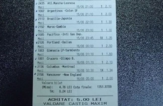 Super lovitură dată la pariuri. Câştig uriaș cu o miză de doar 5 lei