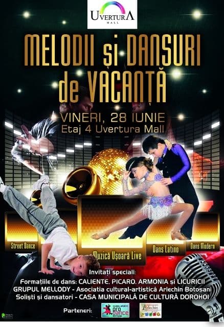 Uvertura Mall organizează Melodii și dansuri de Vacanță
