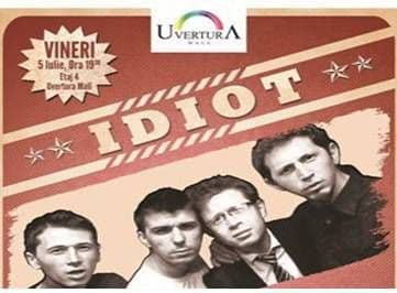 Astăzi la Uvertura Mall! Seară de Comedie Live cu Trupa IDIOT  din Iași