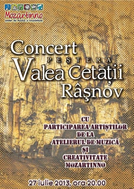 Primul recital de pian în Peștera Valea Cetății