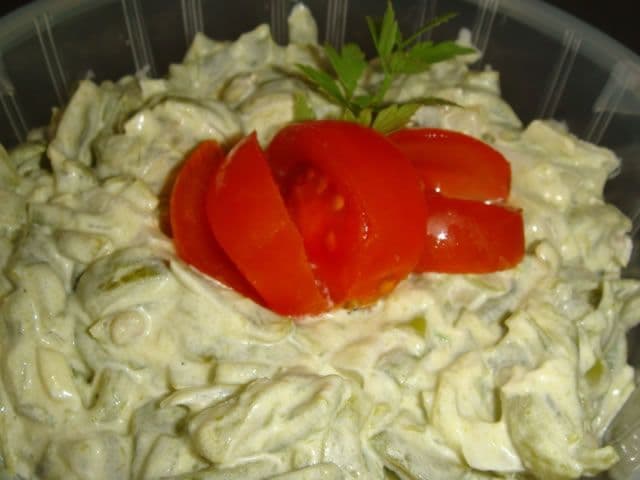 Salată de fasole verde cu maioneză