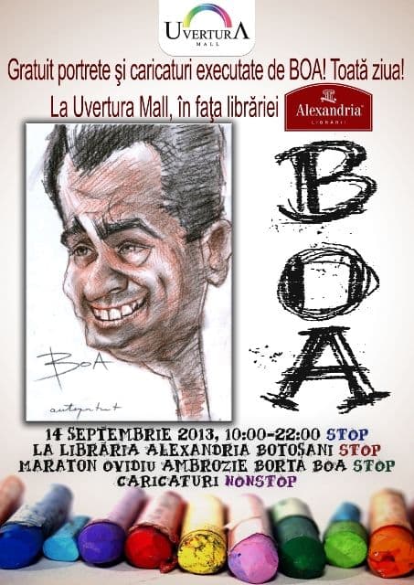 Maraton de caricaturi la Uvertura Mall